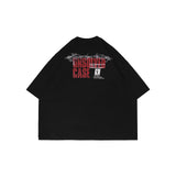 HIERARCHY STUDIOS Unsolved - ブラッククルーボクシーオーバーサイズTシャツ