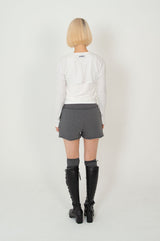 NECK STRAP TEE_DOT WHITE