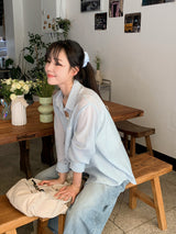 ストライプヘアシュシュ (3color)