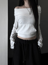 faye off-shoulder hood T (3color)