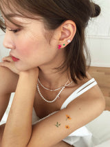 Rainbow doodle piercing (Green)