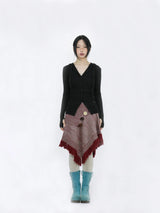 HOODIE WARMER CARDIGAN (BLACK)