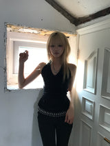 WRAP HALTERNECK SLEEVELESS