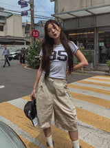 95 ステッチスリムTシャツ