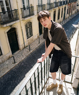 26SS★ ピクニックロールアップチェック半袖シャツ
