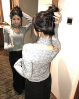 Seu Muffler Terry U-neck Knit