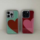 [Epoxy] POP HEART(Brown Sugar) silver bumper case