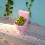 TOILET PLANT POT (S/PINK)