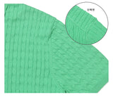 LMN beaker Cable Button Collar Short Sleeve Knitwear (11 colors)