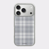 Pure Plaid silver bumper case [3colors]