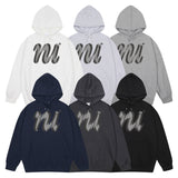 Nu ハーフトーンブラックフーディー - 6COLOR