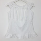 Flower ombre shirring blouse (2color)