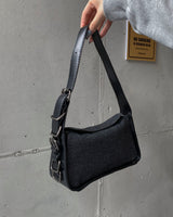 Denim belt bag
