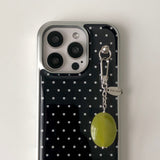 dot silver bumper case [black]