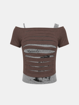 Neria Cutout Layered Tee