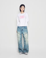 25FW WOMAN ミラーACベア長袖Tシャツ ホワイト