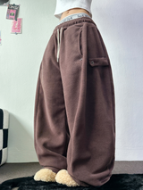 ボスサイズフリーススナップロングパンツ 🧸🩵🤍6カラー