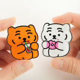 COFFEE TIGER & DONUT TIGER MAGNETS