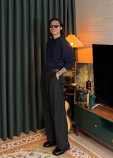 Men's カシミアウォッシャブルラウンドニット 20COLOR