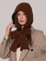 Hand-Stitched Decor Knit Balaclava Beanie