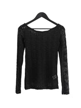 Larsen See-Through Lace Long Sleeve Tee