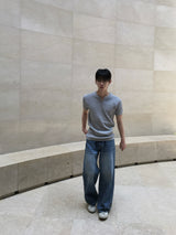 Ness Washed Flare Denim Pants