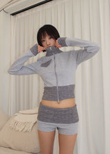 TOUCH KNIT ZIP-UP