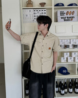 Meji Patchwork Shirt(White)