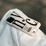 NYC フォーンケースベージュ (card)