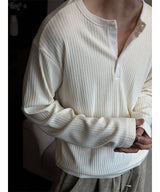 [F/W] ヘビーヘンリーネックニットスリーブス(3color)