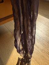 Soft Whipping Scarf - Dark Gray