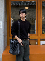 Log velvet round knitwear