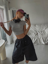 ニューヨークスパンデックスクロップTシャツ