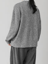 [Premium] Snow Puff Round Cardigan