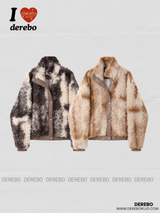 Urban Safari Quilting Wool High Neck Zip-Up