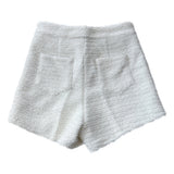 Snug Cozy Tweed High-Waist Shorts