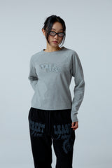 EEERRR Distorted Logo raglan long sleeve (Melange)