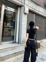 ダブルカーペンターステッチデニムパンツ