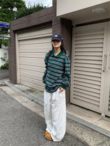 スラブピンタックワイドジーンズ (3C)