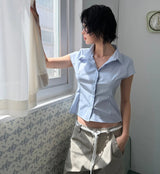 DART CAP SLEEVE SHIRT
