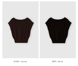 アデイキャップスリーブニットトップス / 5 Colors