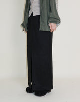 Hakata Stripe Coloring String Knitwear Zip-Up
