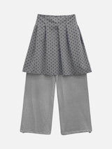 [Detachable] Dot Wrap Skirt Sweatpants (2c)