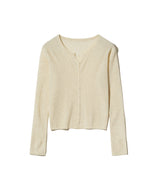 85-VIVAJ014 Light Crop Knitwear Cardigan 6color
