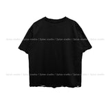 エビーダメージクロップショートスリーブTシャツ