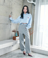 UNISEX 2WAYハートシャツ ブルー