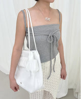 Frillish shoulder bag (white)