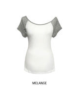 Bunny Raglan One-Shoulder Short Sleeve