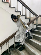 ソフトファー ジップアップ フーディー