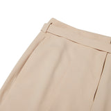 COLLECTION BELT POINT TWO TUCK PANTS [BEIGE]